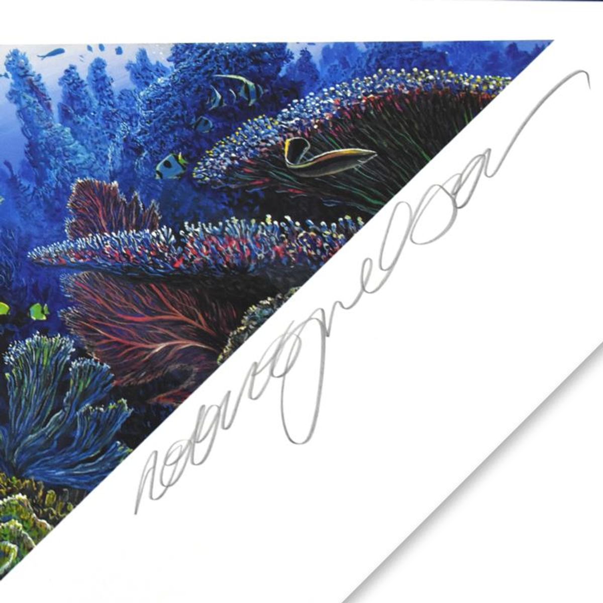 Robert Lyn Nelson, "Diamonds of the Sea" Limited Edition Mixed Media, Numbered and Hand Signed with Letter of Authenticity.