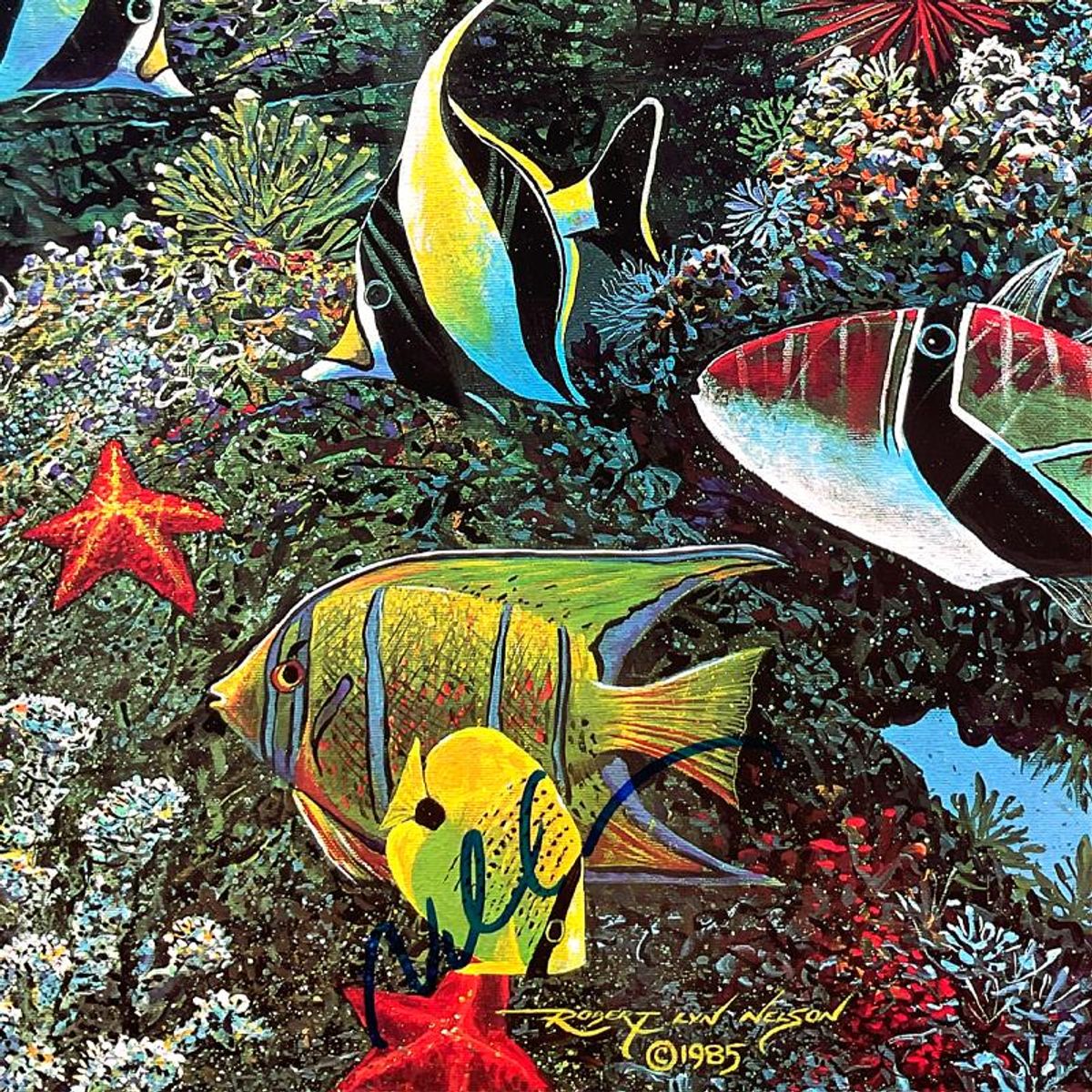Robert Lyn Nelson, "Undersea Song" Hand Signed Poster