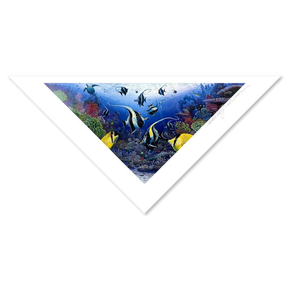 Robert Lyn Nelson, "Diamonds of the Sea" Limited Edition Mixed Media, Numbered and Hand Signed with Letter of Authenticity
