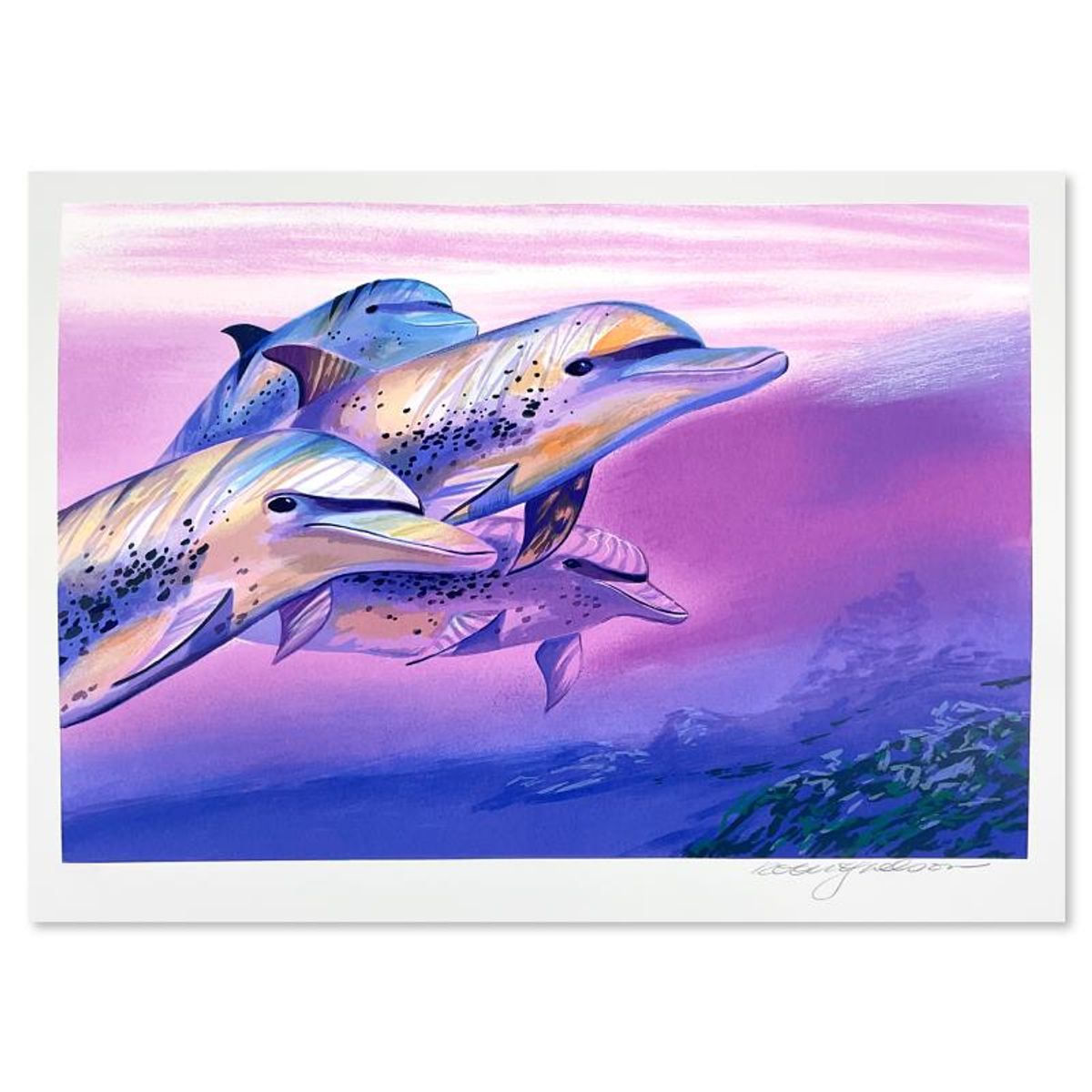 Robert Lyn Nelson, "Eyes of Friends" Limited Edition Serigraph, Numbered and Hand Signed with Letter of Authenticity