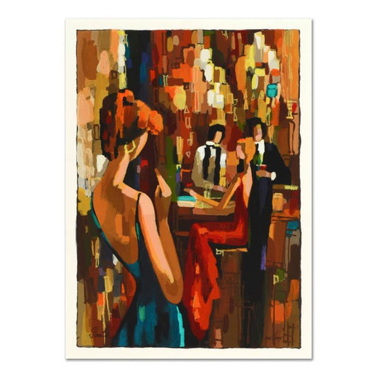 Nelly Panto, "Late Romance" Limited Edition Serigraph, Numbered and Hand Signed with Certificate of Authenticity.
