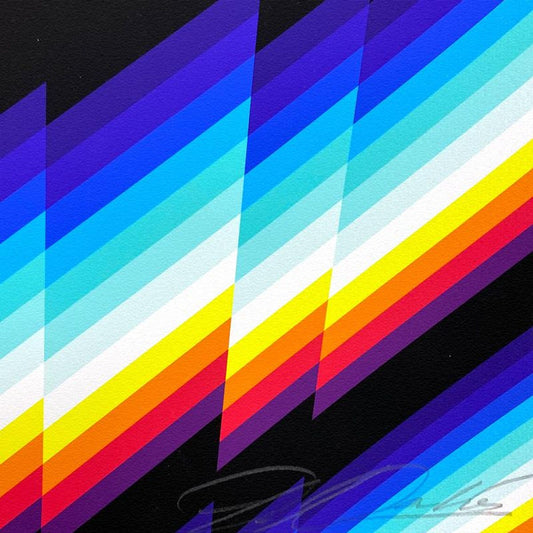 Felipe Pantone, "Chromadynamica 30p" Framed Limited Edition Artist Proof, Hand Signed with Letter of Authenticity