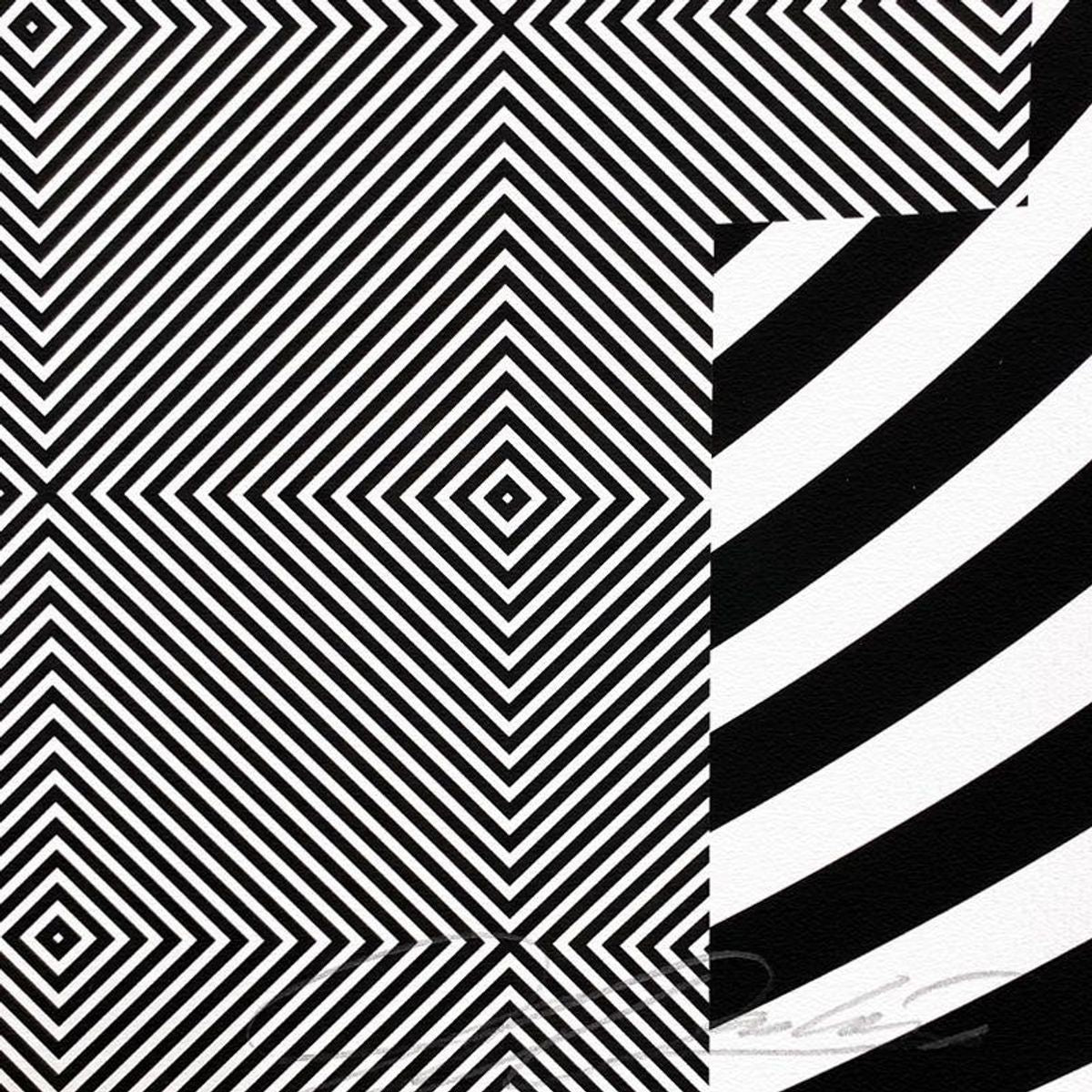 Felipe Pantone, "Optichromie 112p" Framed Limited Edition Artist Proof, Hand Signed with Letter of Authenticity