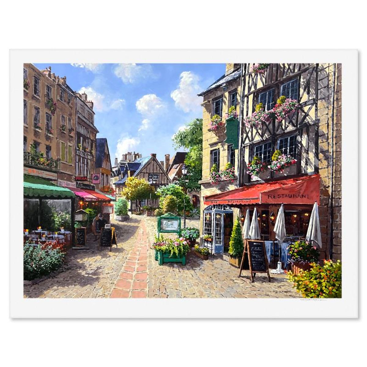 Sam Park, "Caens" Limited Edition Printer's Proof Serigraph, Numbered and Hand Signed with Letter of Authenticity.