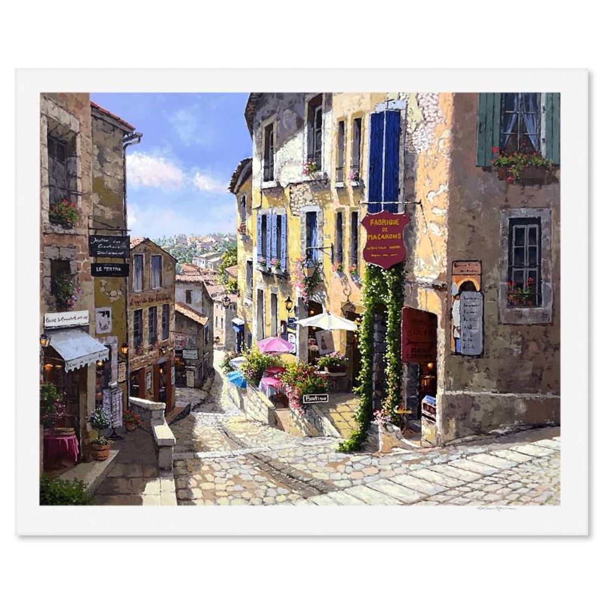 Sam Park, "St Emilion" Limited Edition Printer's Proof Serigraph, Numbered and Hand Signed with Letter of Authenticity.