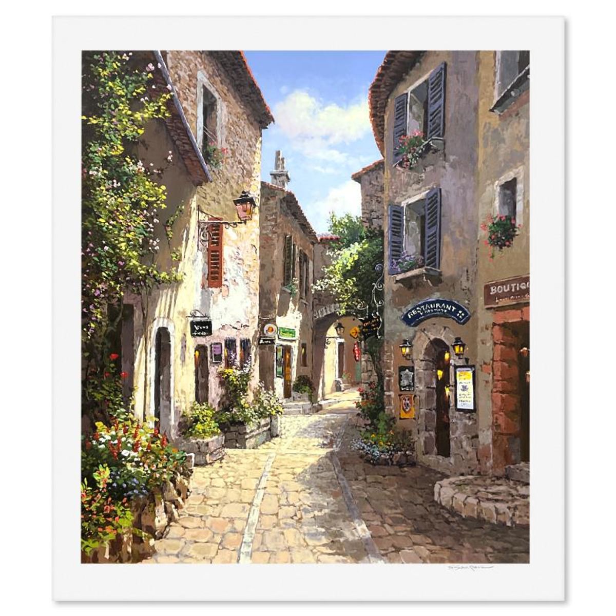 Sam Park, "Morning in Provence" Limited Edition Printer's Proof Serigraph, Numbered and Hand Signed with Letter of Authenticity.