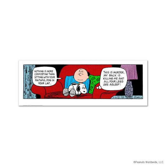 Peanuts, "Faithful Dog" Hand Numbered Limited Edition Fine Art Print with Certificate of Authenticity.