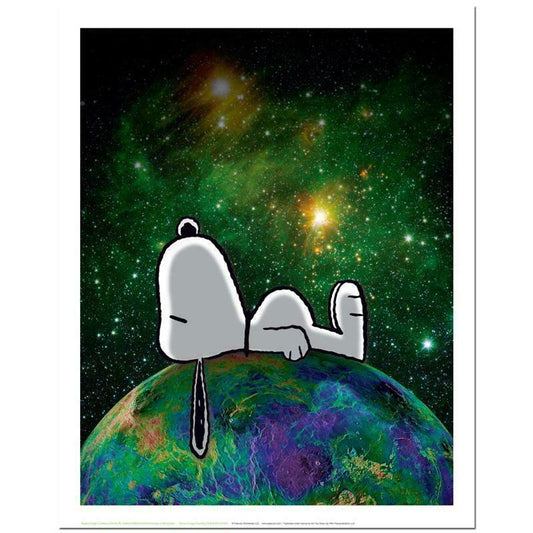Peanuts, "On Top of the World" Hand Numbered Limited Edition Fine Art Print with Certificate of Authenticity.