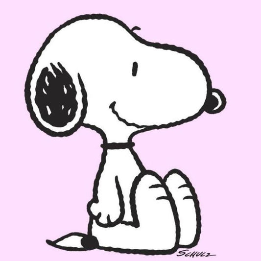 Peanuts, "Snoopy: Pink" Hand Numbered Canvas (40"x44") Limited Edition Fine Art Print with Certificate of Authenticity.