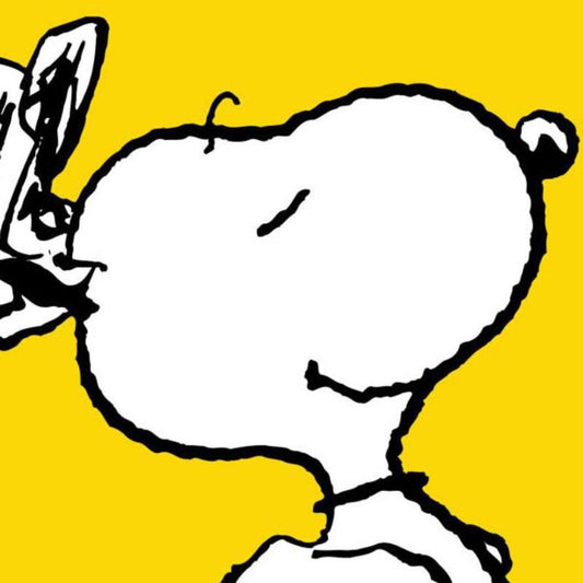 Peanuts, "Snoopy: Yellow" Hand Numbered Canvas (40"x44") Limited Edition Fine Art Print with Certificate of Authenticity.