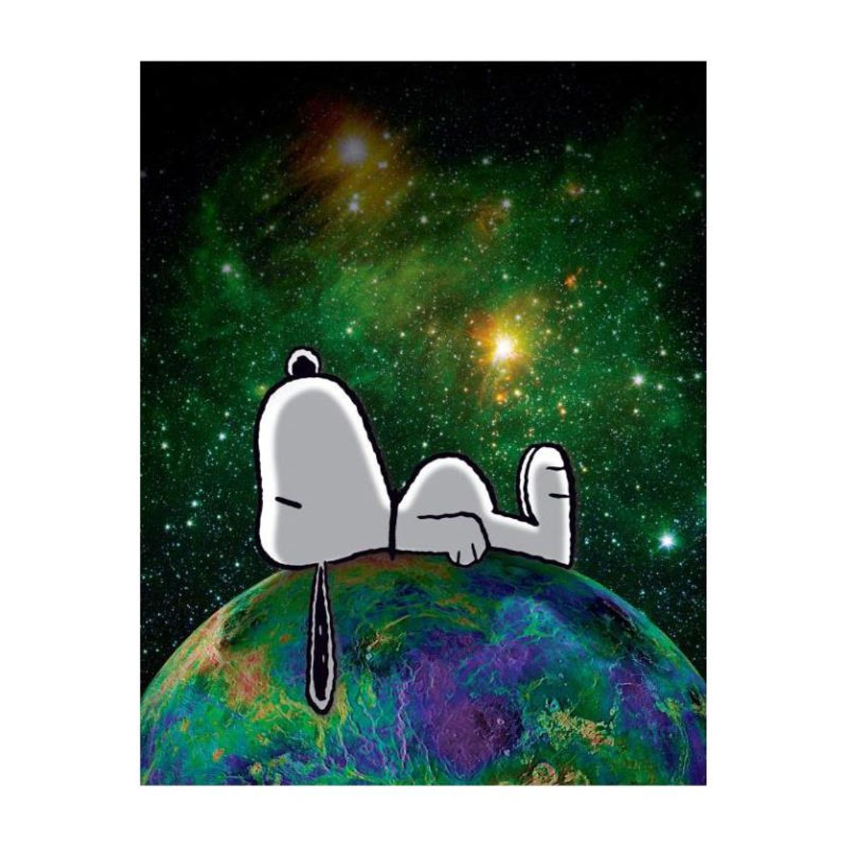 Peanuts, "On Top of the World" Hand Numbered Canvas (40"x44") Limited Edition Fine Art Print with Certificate of Authenticity.