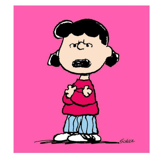 Peanuts, "Lucy: Pink" Hand Numbered Canvas (40"x44") Limited Edition Fine Art Print with Certificate of Authenticity.