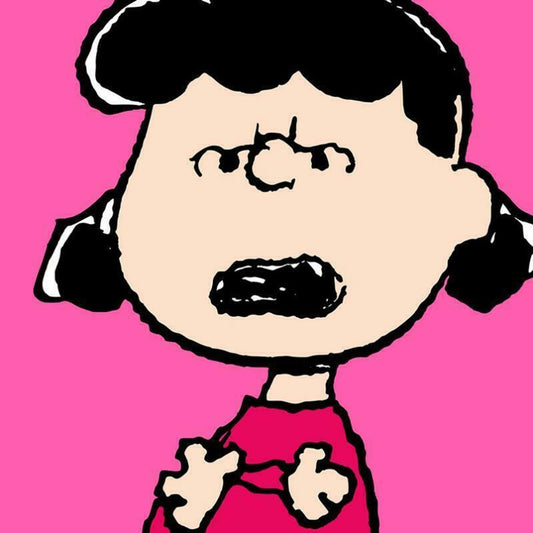 Peanuts, "Lucy: Pink" Hand Numbered Canvas (40"x44") Limited Edition Fine Art Print with Certificate of Authenticity.