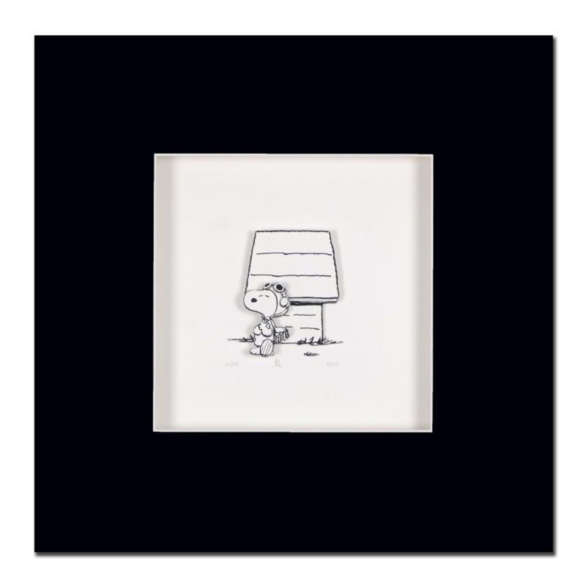 Peanuts, "Hero" Hand Numbered Limited Edition 3D Decoupage with Certificate of Authenticity.