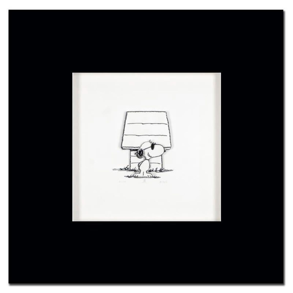Peanuts, "Joe's Cool" Hand Numbered Limited Edition 3D Decoupage with Certificate of Authenticity.