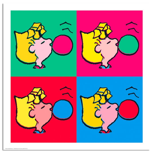 Peanuts, "Bubble Gum Pop!" Hand Numbered Canvas Limited Edition Fine Art Print with Certificate of Authenticity.