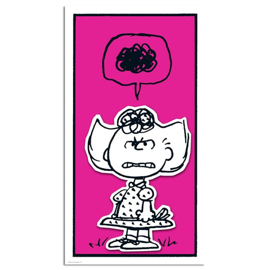 Peanuts, "Crabby Sally: Magenta" Hand Numbered Canvas Limited Edition Fine Art Print with Certificate of Authenticity.