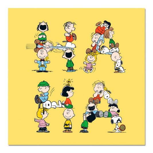 Peanuts, "HA HA!" Hand Numbered Canvas Limited Edition Fine Art Print with Certificate of Authenticity.