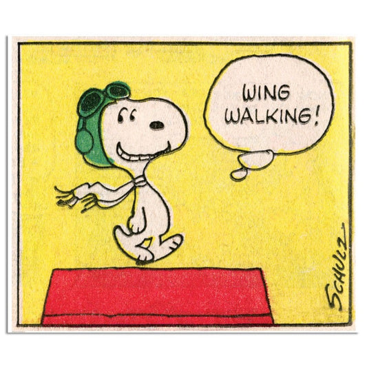 Peanuts, "Wing Walking" Hand Numbered Limited Edition Fine Art Print with Certificate of Authenticity.