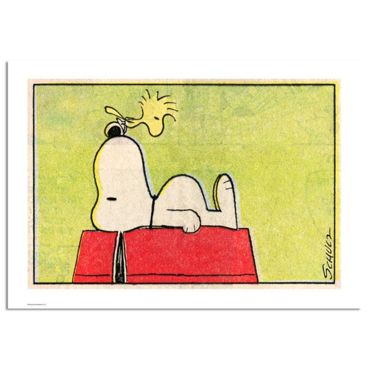 Peanuts, "Yes" Hand Numbered Limited Edition Fine Art Print with Certificate of Authenticity.