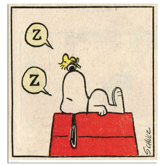 Peanuts, "Zz" Hand Numbered Limited Edition Fine Art Print with Certificate of Authenticity.