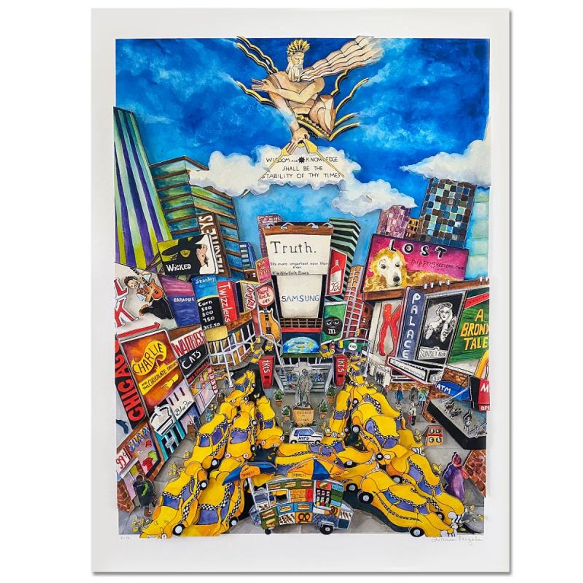 Linnea Pergola, "Truth" 3D Limited Edition, Hand Signed with Letter of Authenticity.