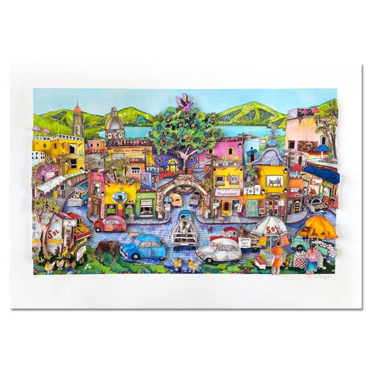 Linnea Pergola, "San Miguel de Allende, Mexico" 3D Limited Edition, Hand Signed with Letter of Authenticity.