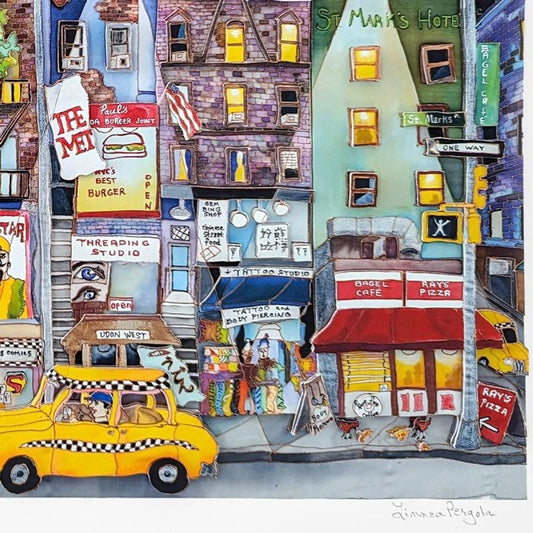 Linnea Pergola, "St. Marks NYC" 3D Limited Edition, Hand Signed with Letter of Authenticity.