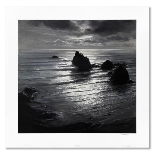 Peter Ellenshaw (1913-2007), "Seascape by Night" Limited Edition Lithograph, Numbered and Hand Signed with Letter of Authenticity.