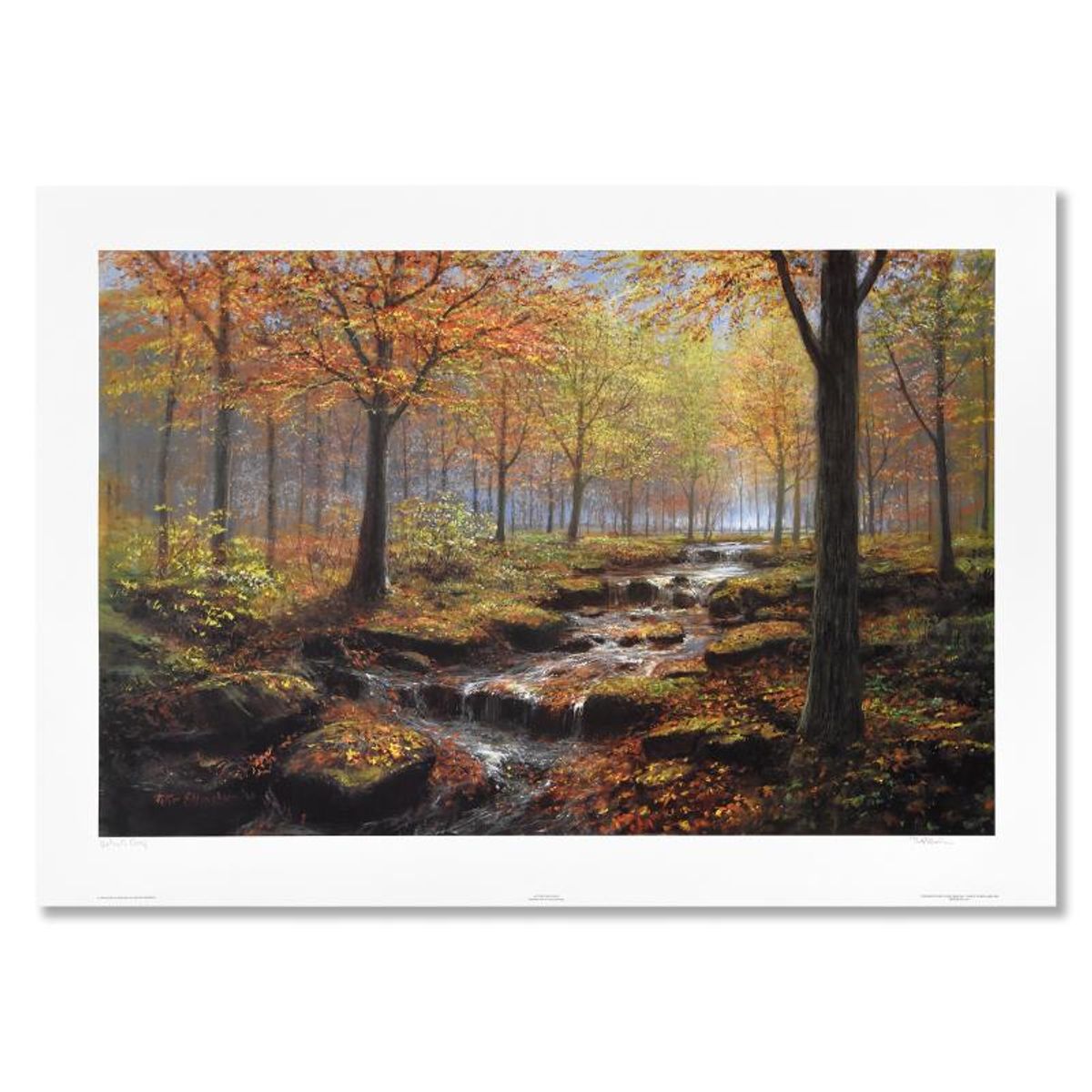 Peter Ellenshaw (1913-2007), "Autumn Gold Rush" Limited Edition Lithograph, Numbered and Hand Signed with Letter of Authenticity.