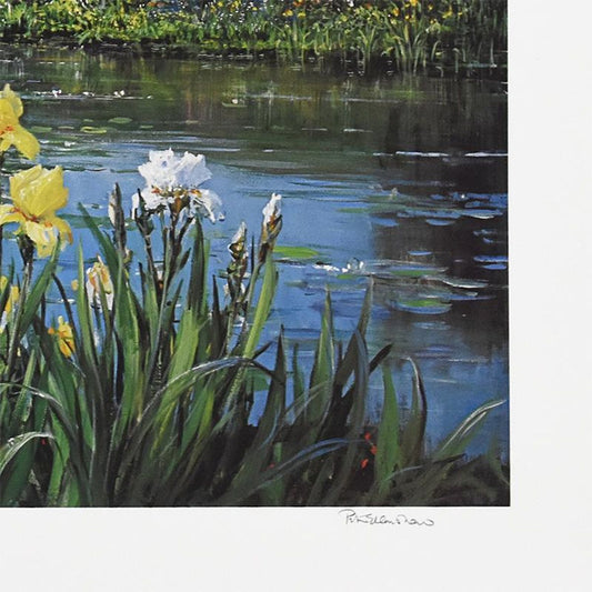 Peter Ellenshaw (1913-2007), "Bridge At Giverny" Limited Edition Lithograph, Numbered and Hand Signed with Letter of Authenticity.