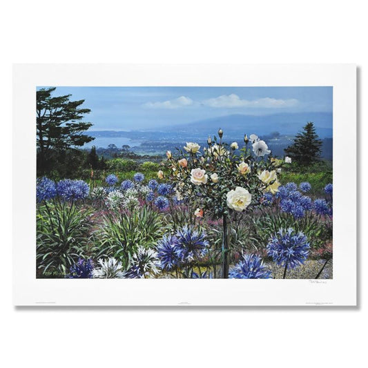 Peter Ellenshaw (1913-2007), "Artist's Garden" Limited Edition Lithograph, Numbered and Hand Signed with Letter of Authenticity.