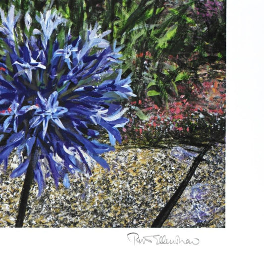 Peter Ellenshaw (1913-2007), "Artist's Garden" Limited Edition Lithograph, Numbered and Hand Signed with Letter of Authenticity.