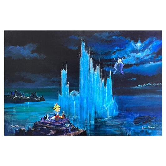 Peter (1913-2007) & Harrison Ellenshaw, "Blue Castle" Limited Edition on Canvas from Disney Fine Art, Numbered and Hand Signed with Letter of Authenticity