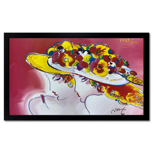 Peter Max, "Friends II" Framed Hand Signed Offset Lithograph with Letter of Authenticity.