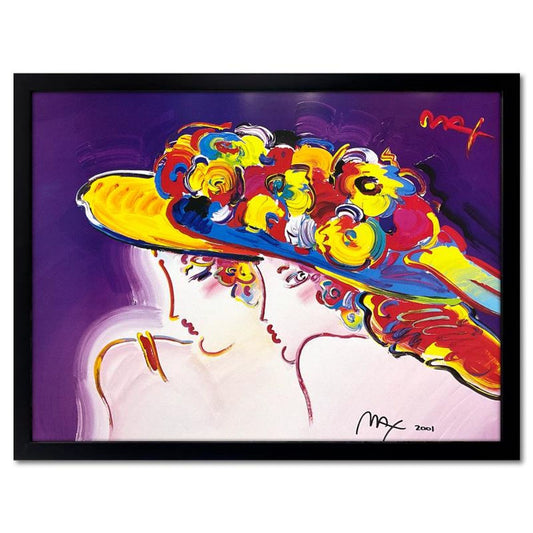 Peter Max, "Friends III" Framed Hand Signed Offset Lithograph with Letter of Authenticity.