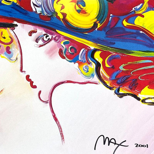 Peter Max, "Friends III" Framed Hand Signed Offset Lithograph with Letter of Authenticity.
