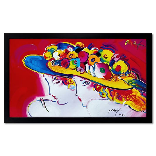 Peter Max, "Friends" Framed Hand Signed Offset Lithograph with Letter of Authenticity.