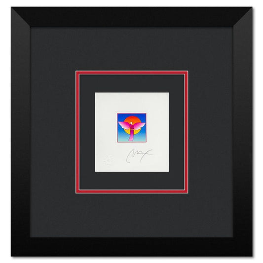 Peter Max, "Angel with Sun Ver II" Framed Limited Edition Lithograph, Numbered and Hand Signed with Certificate of Authenticity