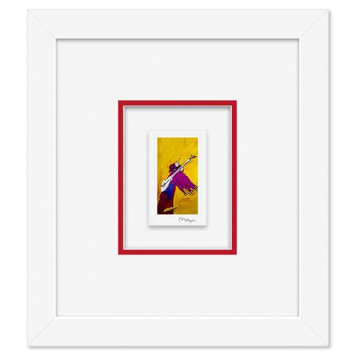 Peter Max, "Hendrix II" Framed Limited Edition Lithograph, Numbered and Hand Signed with Certificate of Authenticity.