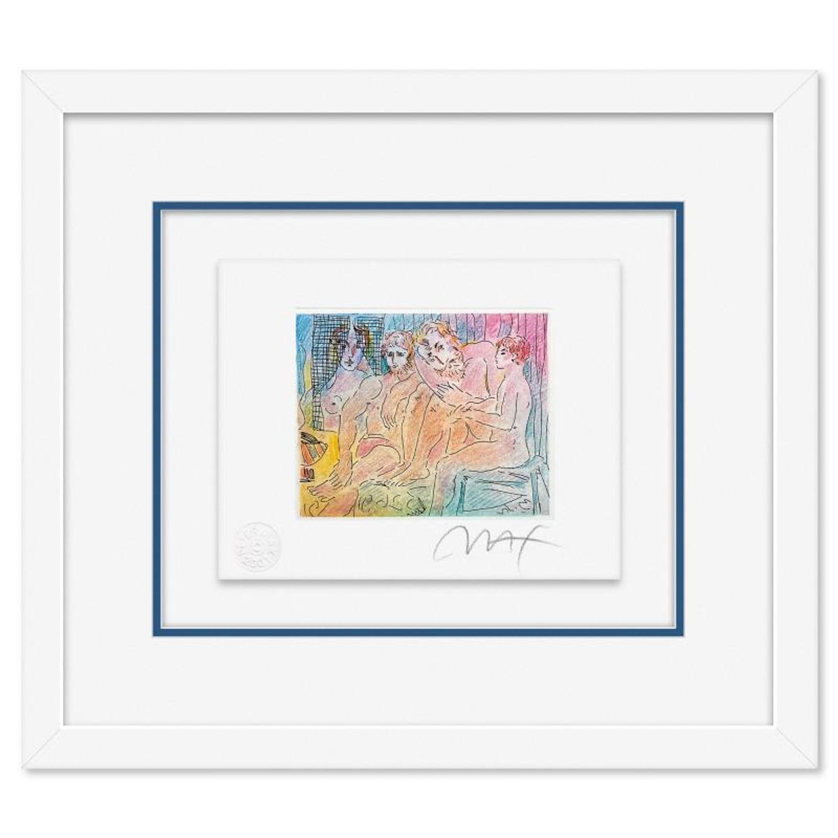 Peter Max, "Homage to Picasso Vol. 3 #IX" Framed Limited Edition Lithograph, Numbered and Hand Signed with Certificate of Authenticity.
