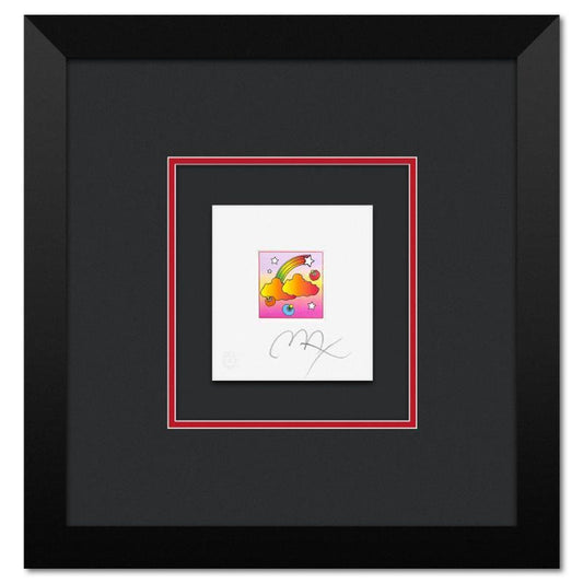Peter Max, "Rainbow with Clouds" Framed Limited Edition Lithograph, Numbered and Hand Signed with Certificate of Authenticity.