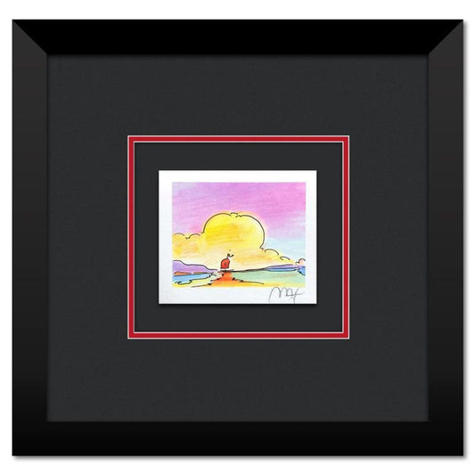Peter Max, "Sailboat on the Horizon" Framed Limited Edition Lithograph, Numbered and Hand Signed with Certificate of Authenticity.