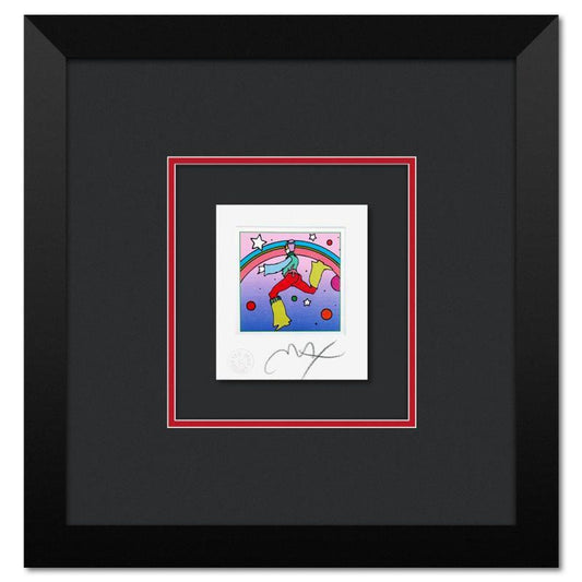 Peter Max, "Cosmic Jumper Detail I" Framed Limited Edition Lithograph, Numbered and Hand Signed with Certificate of Authenticity.