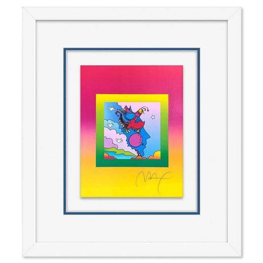 Peter Max, "Woodstock Profile on Blends" Framed Limited Edition Lithograph, Numbered and Hand Signed with Certificate of Authenticity