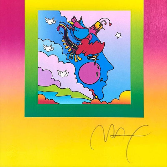 Peter Max, "Woodstock Profile on Blends" Framed Limited Edition Lithograph, Numbered and Hand Signed with Certificate of Authenticity