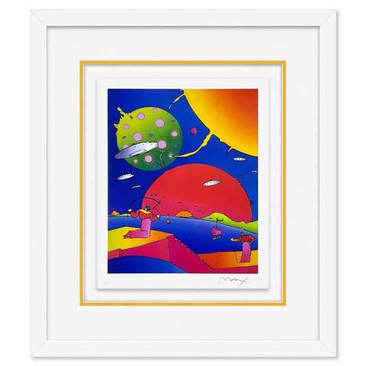 Peter Max, "Year 2050 II" Framed Limited Edition Lithograph, Numbered and Hand Signed with Certificate of Authenticity