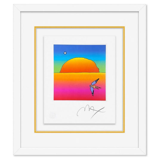 Peter Max, "Going Home" Framed Limited Edition Lithograph, Numbered and Hand Signed with Certificate of Authenticity