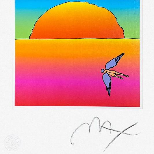 Peter Max, "Going Home" Framed Limited Edition Lithograph, Numbered and Hand Signed with Certificate of Authenticity