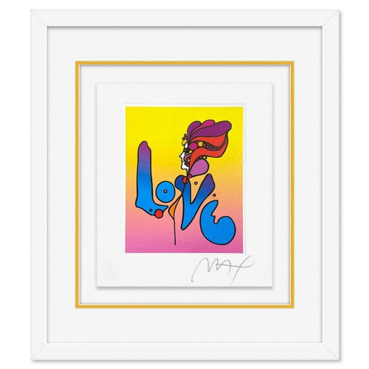 Peter Max, "Love II" Framed Limited Edition Lithograph, Numbered and Hand Signed with Certificate of Authenticity